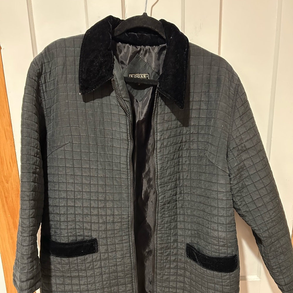 Vintage Bogari silk quilted coat.
